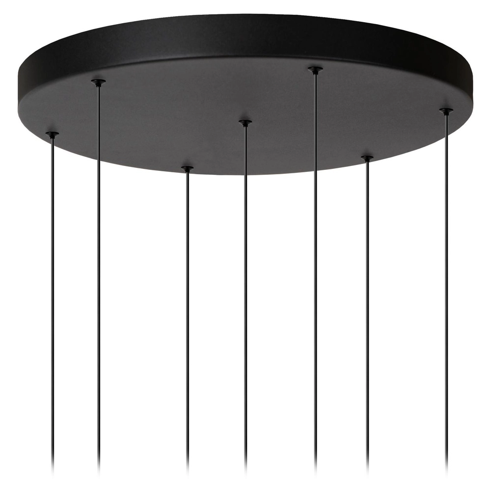 7-light pendant lamp Tamino Black Lucide 5411212792228