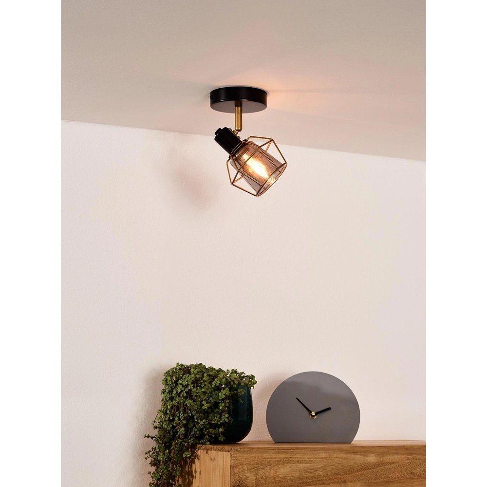 Ceiling lamp Nila Black Lucide 5411212770974