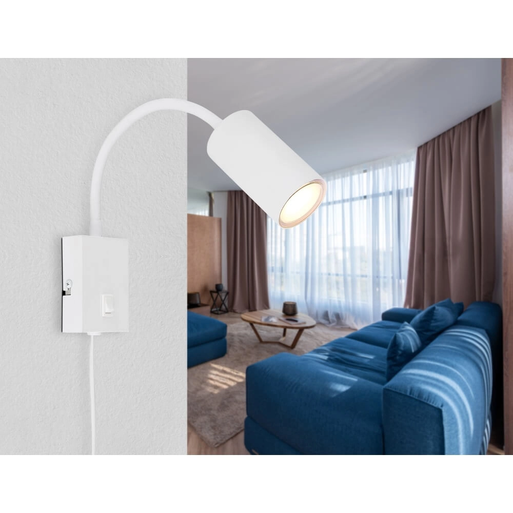White wall lamp Robby Globo 9007371433575