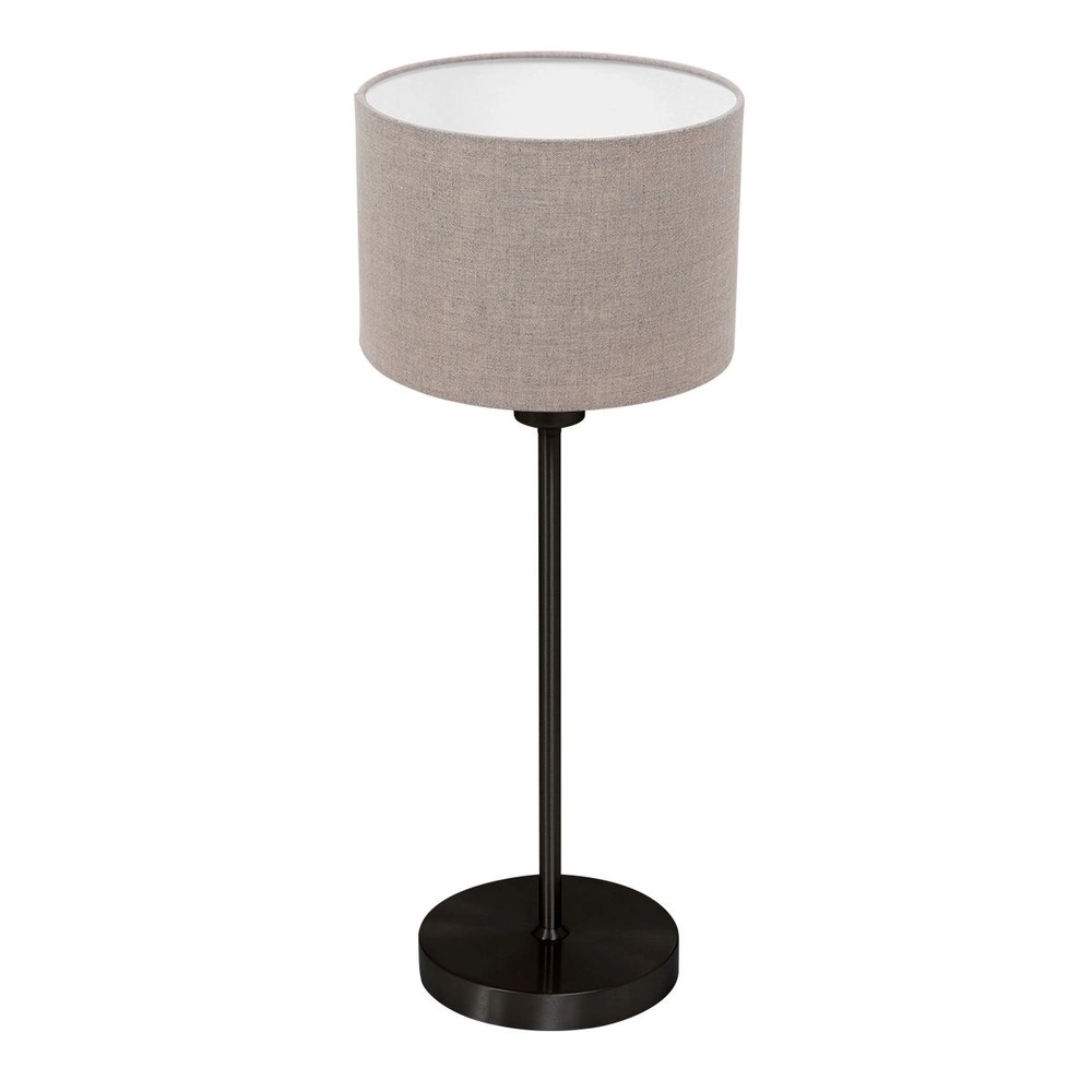 Black table lamp Noor with grey cap Steinhauer 8712746182200