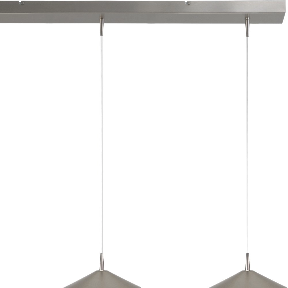 3-light pendant lamp Ceppo nickel Ø 22cm Masterlight 8718121358550