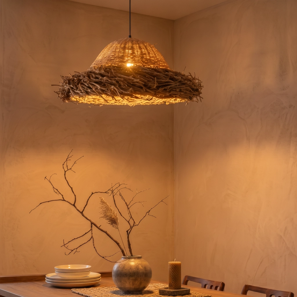 Natural pendant lamp Natu Ø 86cm