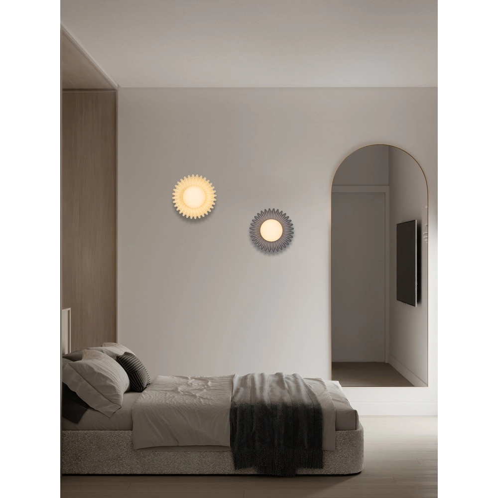 Wall lamp Petel blue with white glass Lyora 5212017483966