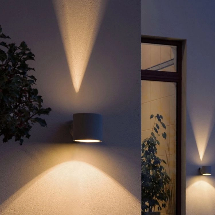 Wall spotlight Modena Up - Down round Y-shine grey KonstSmide 7318307342307