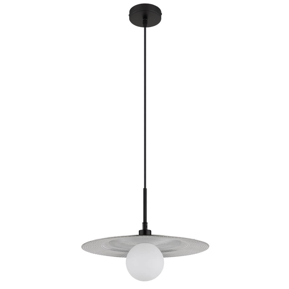 Black pendant lamp Riga Ø 33cm Globo 9007371447022