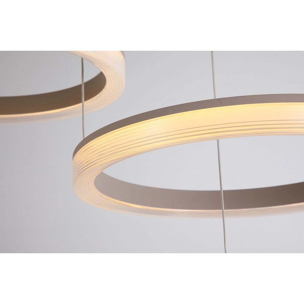 Design pendant lamp Lumen Rings sand brown