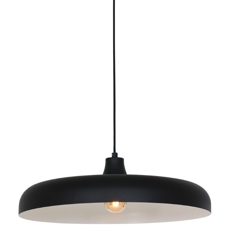 Black hanging lamp Krisip Ø 50cm