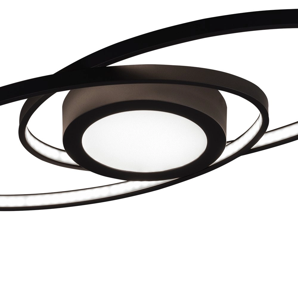 Modern ceiling lamp Galaxy black Trio 4017807446210
