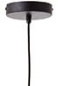 Hanging lamp Odar black with sand color lampshade Brilliant 4004353394706
