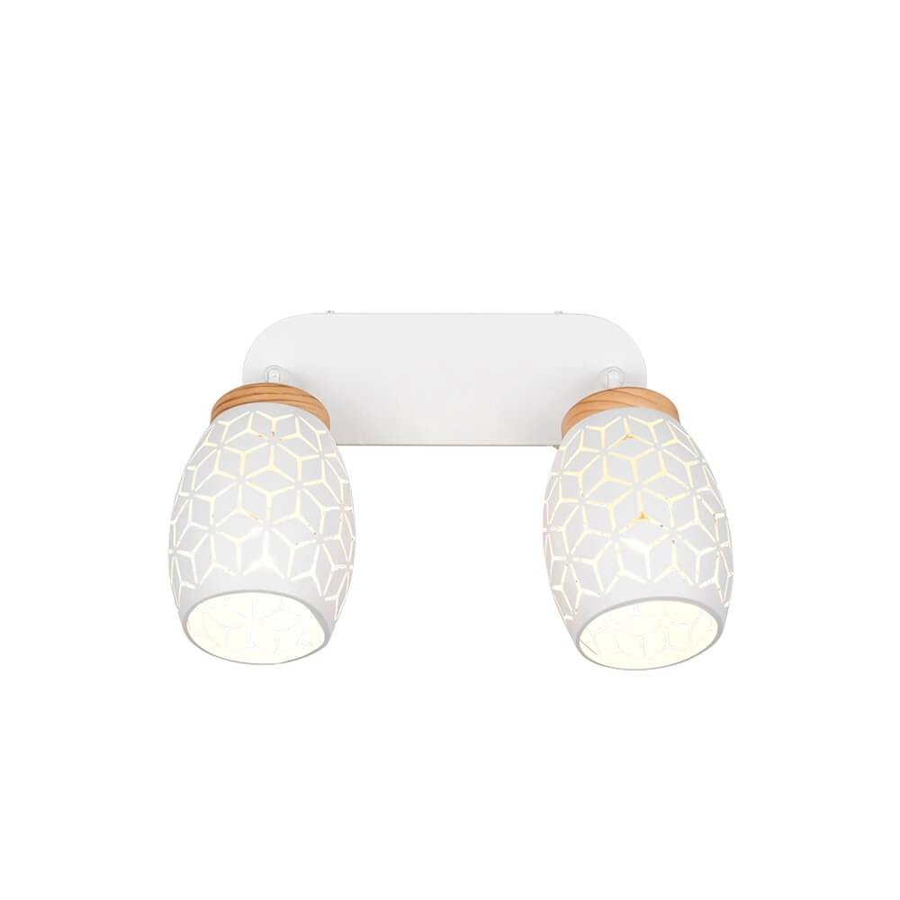 2-light surface-mounted spotlight Bidar white Trio 4017807640663