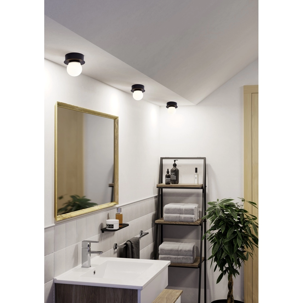 Black ceiling light Mosiano Ø 11.5cm Eglo 9008606286096