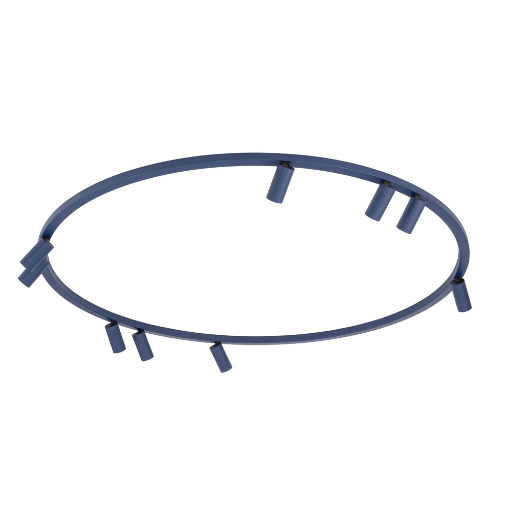 Circle surface-mounted spotlights Fourty 9x GU10 - dark blue Lyora 5903139119535