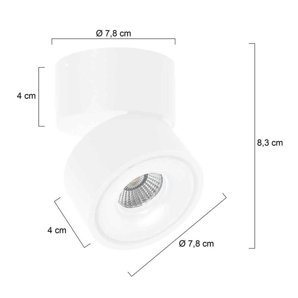 1-light ceiling lamp Fez Black White design Steinhauer 8712746177312