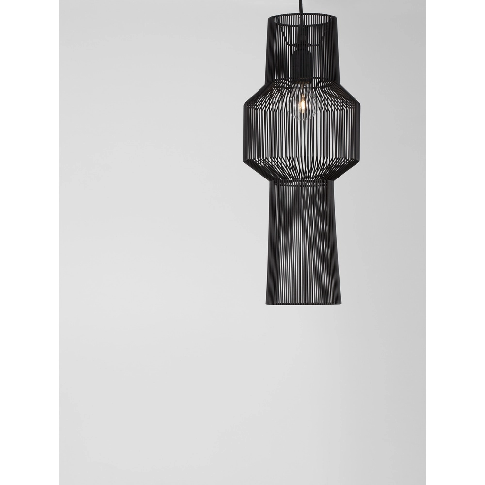 Bohemian pendant lamp Bredo Ø 21cm black Lyora 5212017438904