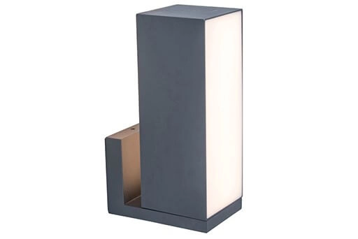 Rectangular wall lamp Cuba anthracite