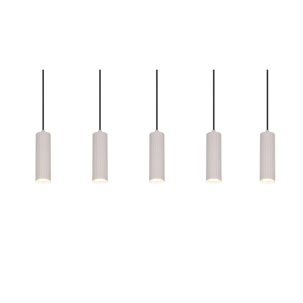 5-light pendant lamp Soka grey Trio 4017807658552