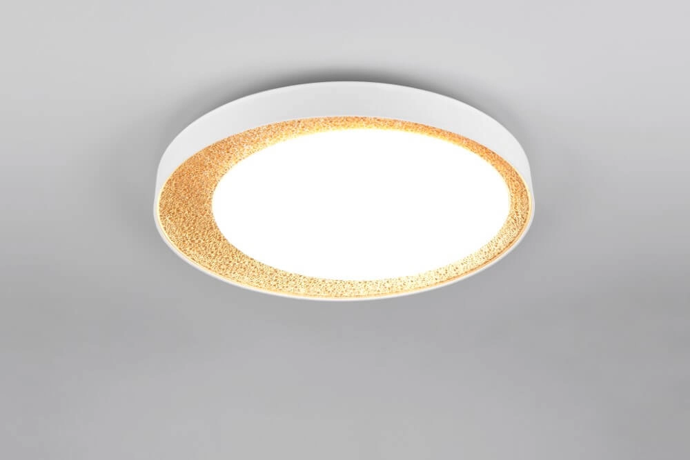 Beautiful LED ceiling light Aleta Ø 45cm - gold Trio 4017807616750