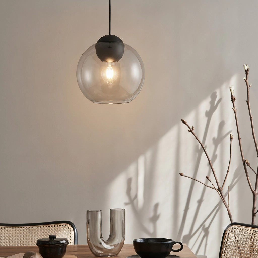 Design pendant lamp Midori smoke glass