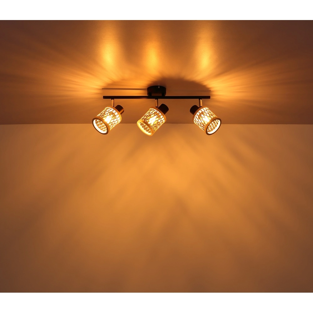 Wall lamp Mali 3-light black with caps Globo 9007371533718