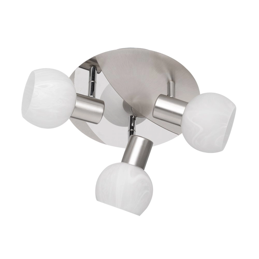 Ceiling spot Antibes 3-light nickel matt