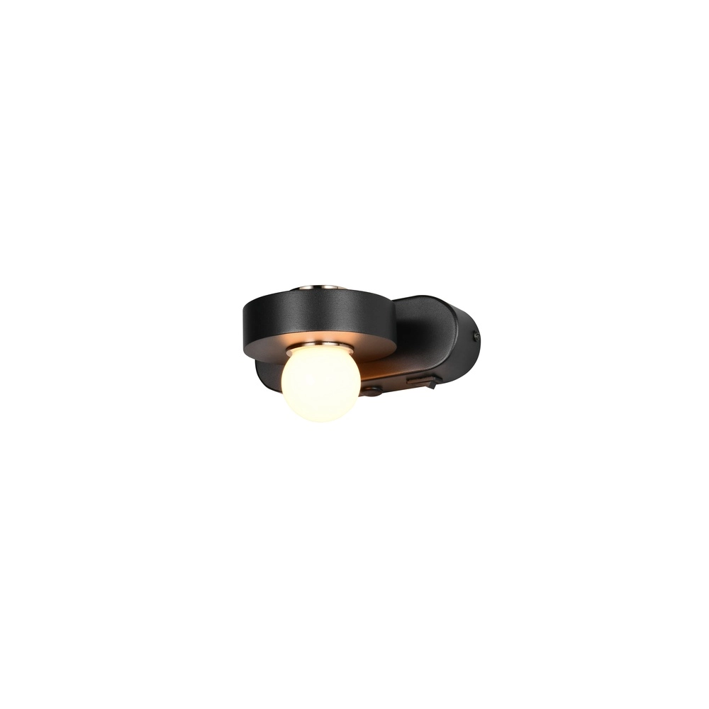 Wall lamp Arpino black 15cm Trio 4017807683639