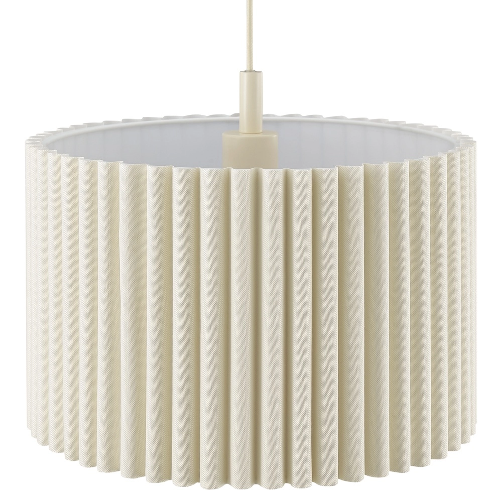 Japandi pendant lamp Velin Ø 35cm sand brown