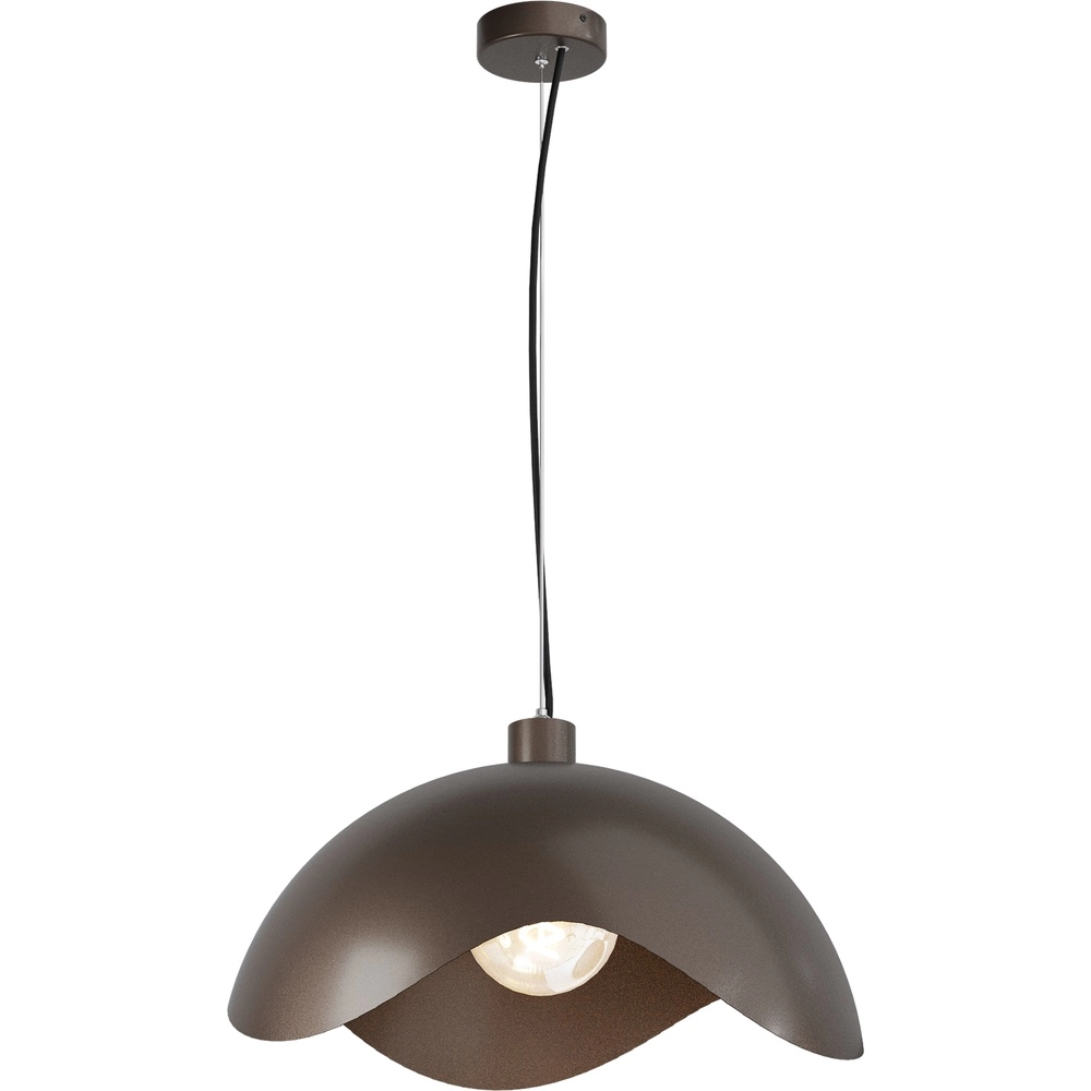Design pendant lamp Volta Ø50cm - wavy - cocoa