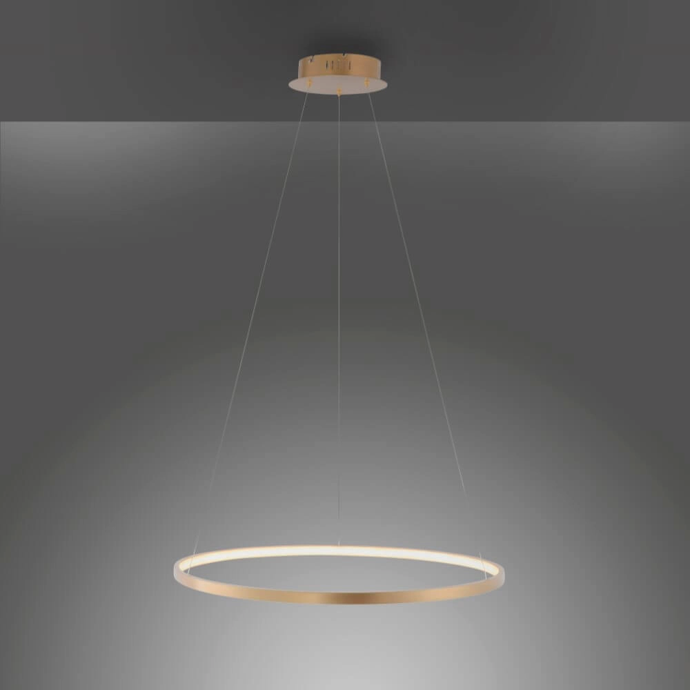 Round pendant lamp Circle gold Ø 60cm Just Light 4043689960414