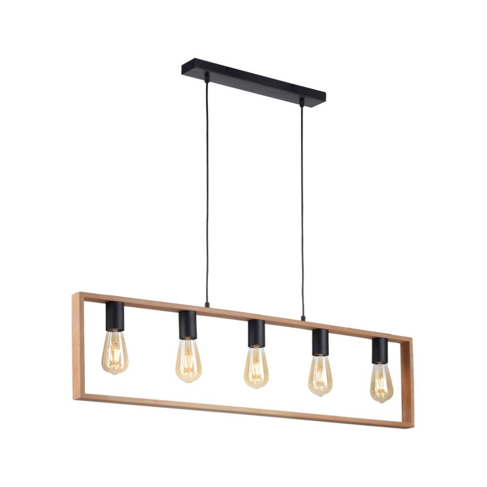 Country Pendant Lamp Franky 5-light Just Light 4043689966447