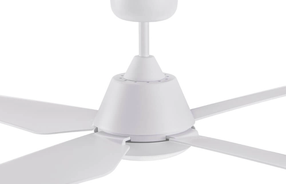 Ceiling fan with lamp Aria Led Ø 122cm white IP55 Beacon 9333509129813
