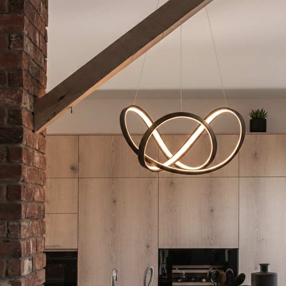Design pendant lamp Apus black Ø 55cm