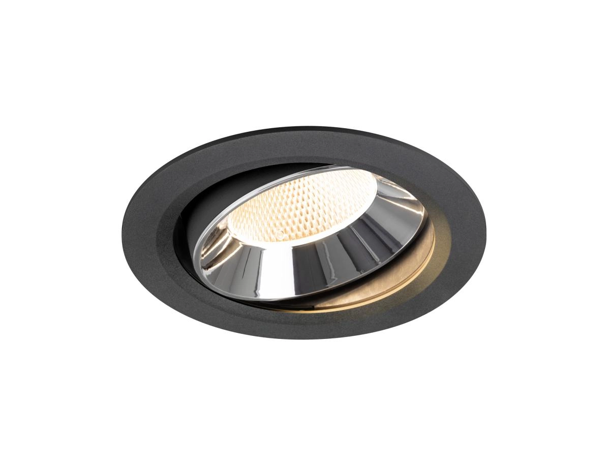 Recessed spotlight Numinos Move XL black/chrome 2700K - 20deg