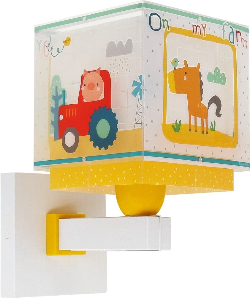 Children's room wall lamp My Farm yellow with white Dalber 8420406634098