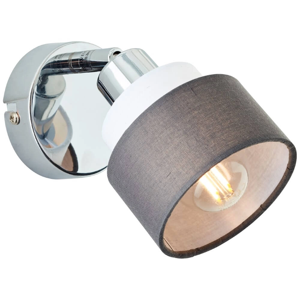 Wall lamp Naples chrome with white Brilliant 4004353424168