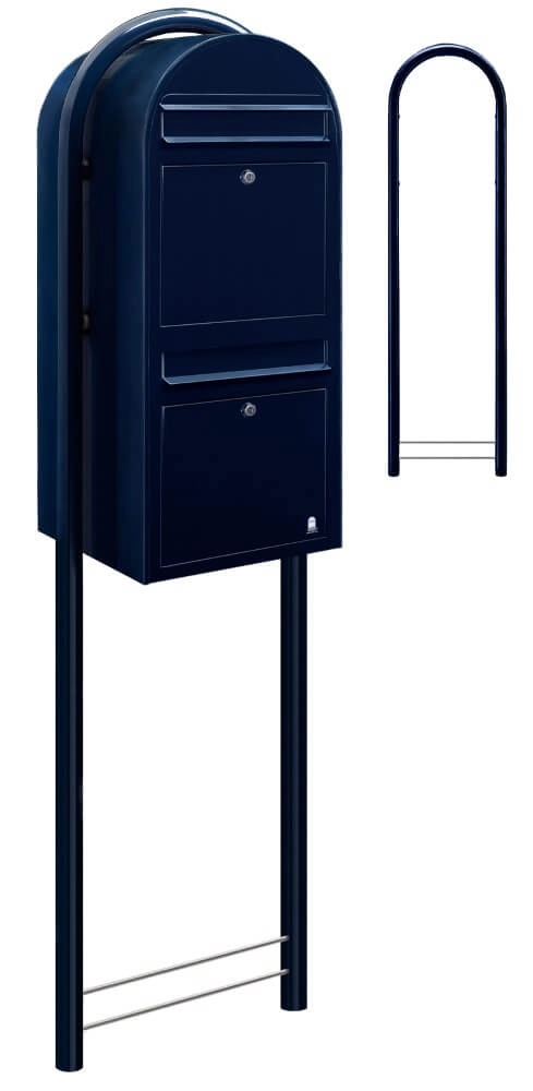 Mailbox Duo 5004 Black blue Bobi 6417237014276