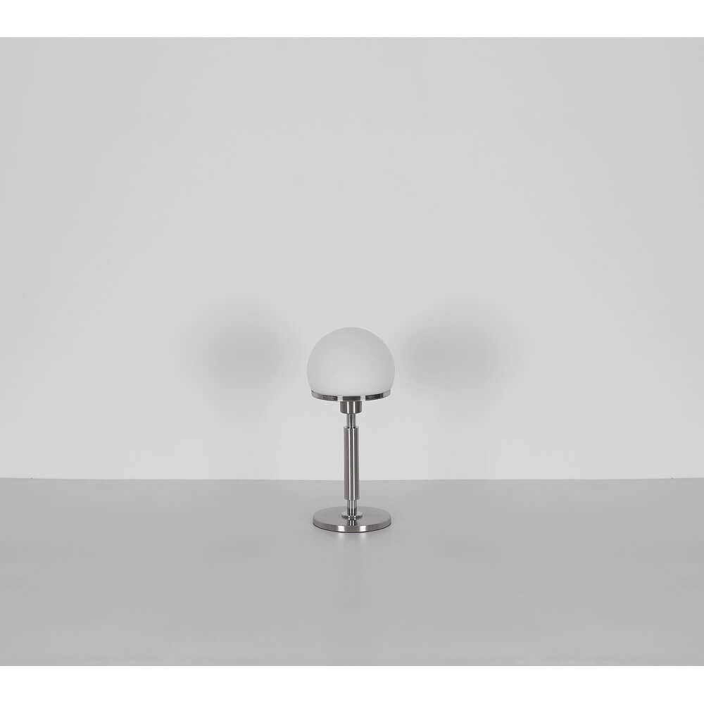 Table lamp Haku chrome with white glass Globo 9007371447312