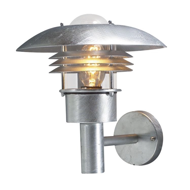 Country wall lamp Modena Up 27cm zinc grey