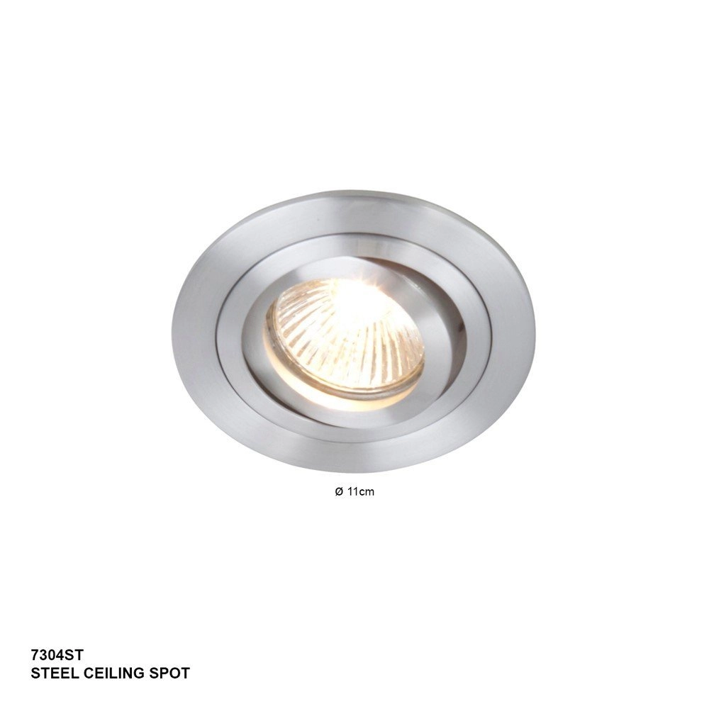 Downlight Vespo Round 10cm metallic gray Steinhauer 8712746091885