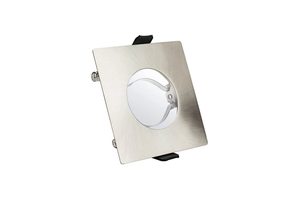 Stainless steel recessed spotlight EvoFire GU10 - square Lyora 5055788228653