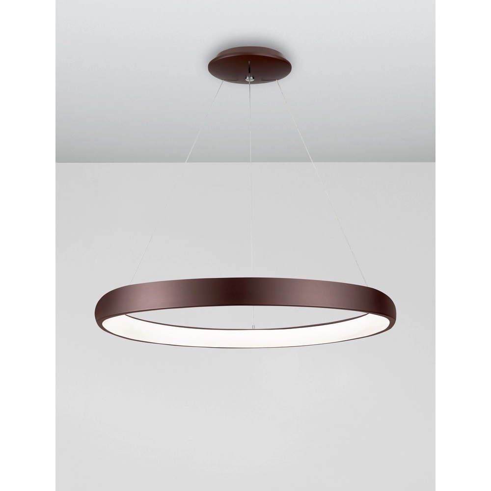 Design pendant lamp Albi coffee brown Ø 61cm Lyora 5212017414885