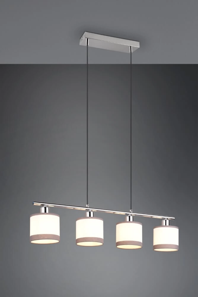 Hanging lamp Davos white 4-light Trio 4017807574265