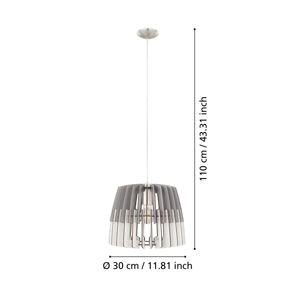 Modern pendant lamp Artana nickel Eglo 9002759328245