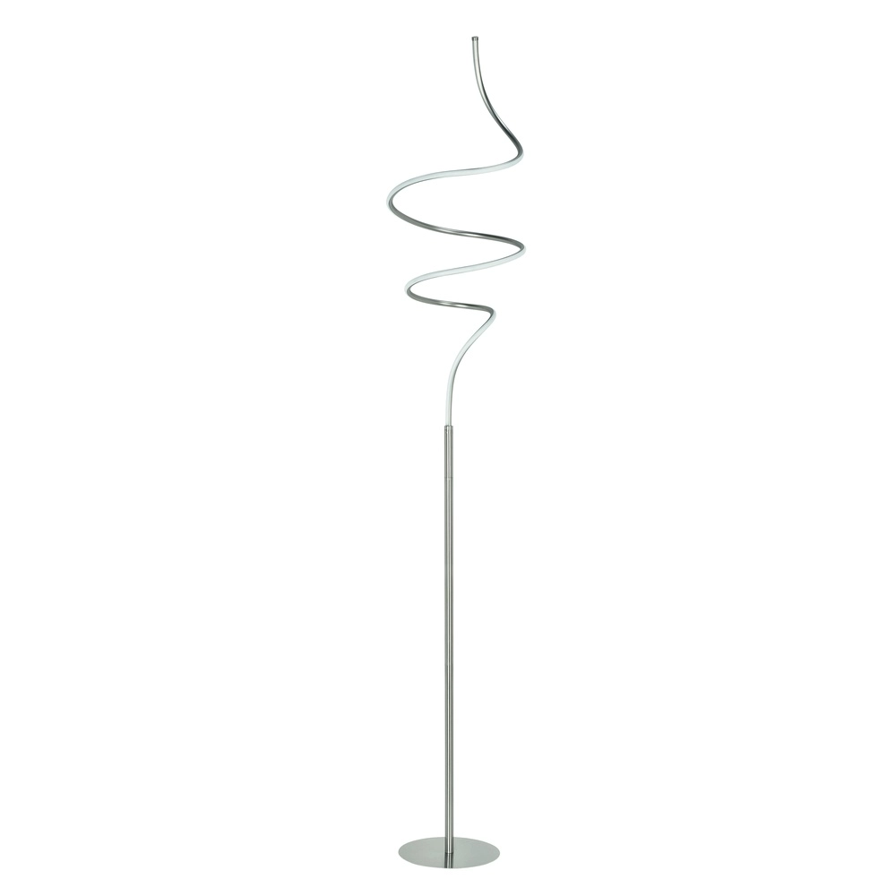 Design floor lamp Curle nickel Ø 35cm