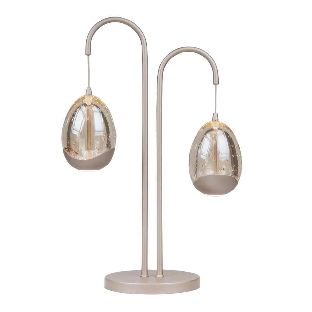 Table lamp Champagne Egg champagne 2-light