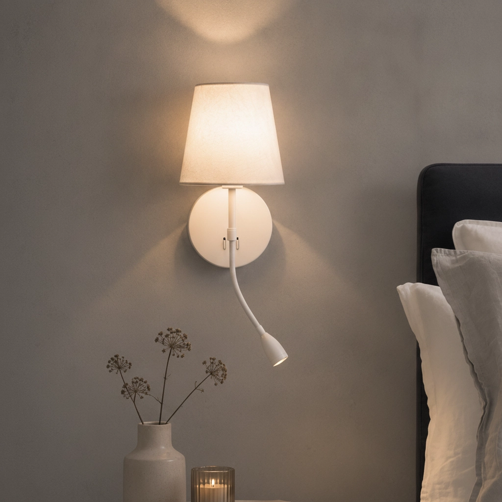 Bedside lamp Nia white