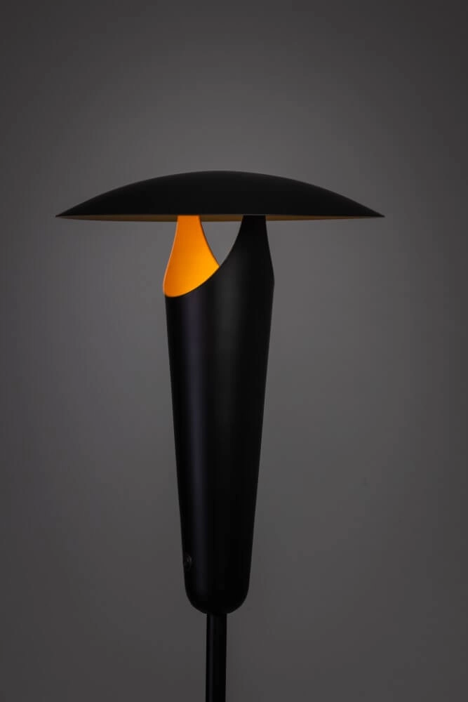 Modern floor lamp The Britt black with gold ETH 8720195304449