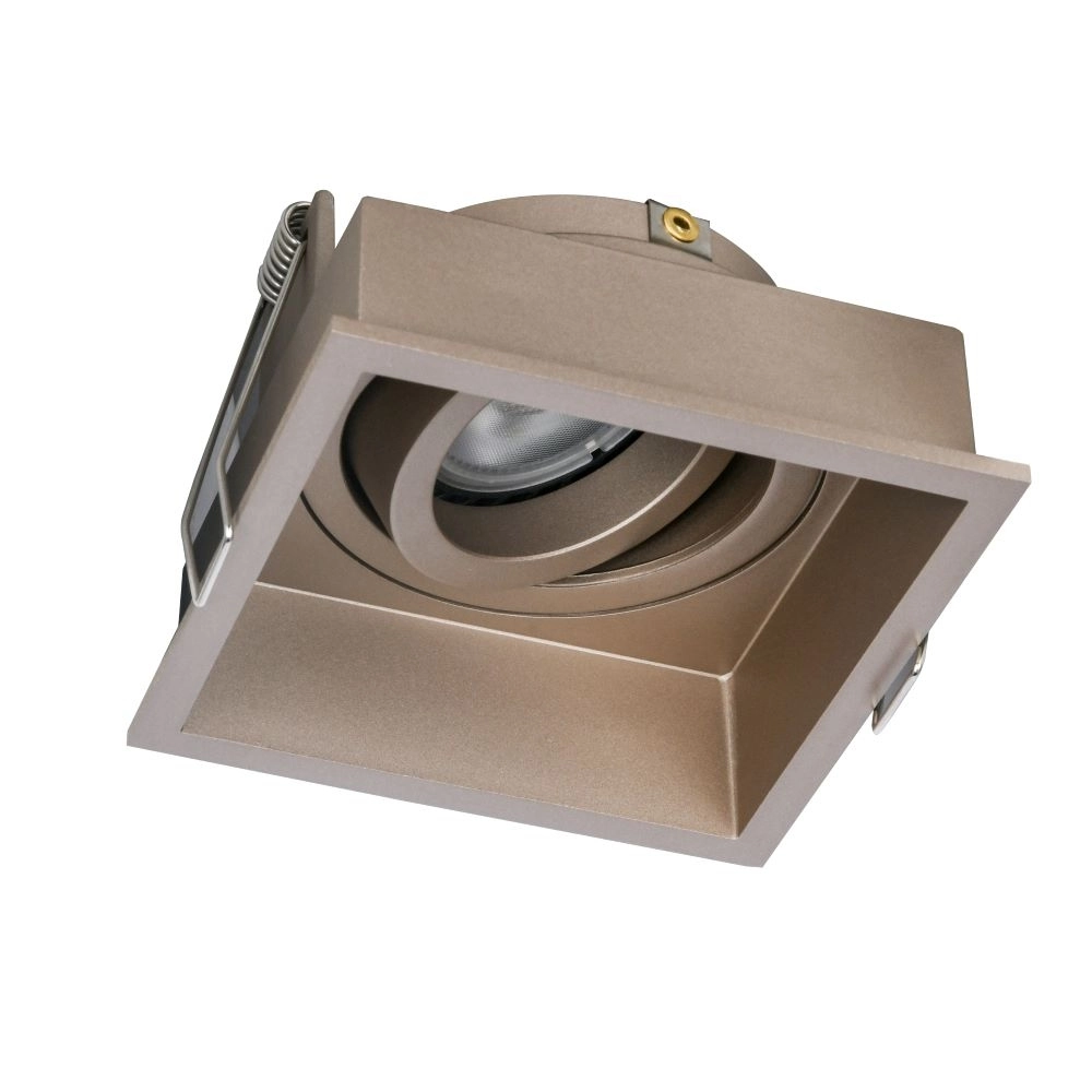 Square recessed spotlight Rex champagne Artdelight 8720701103511