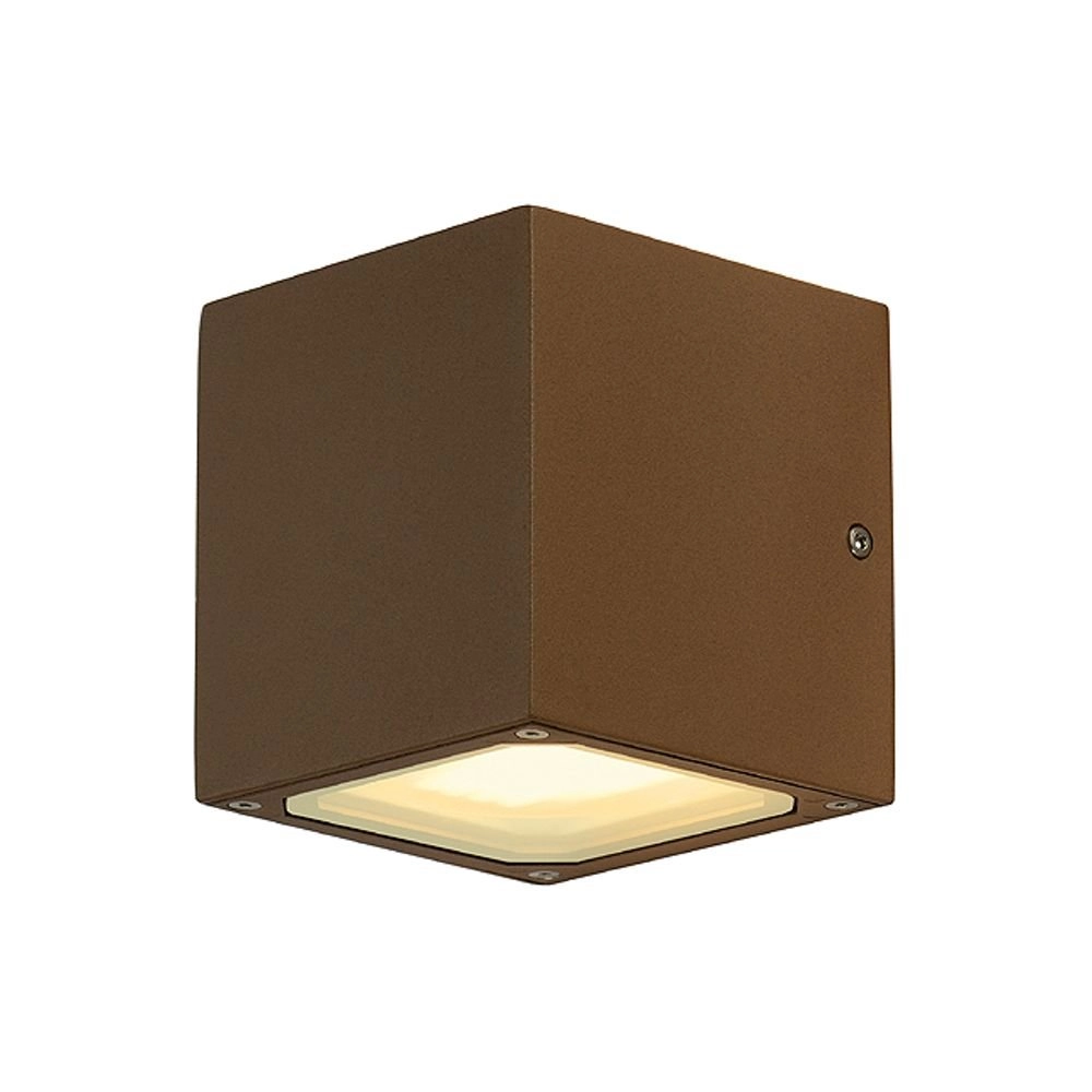 Wall lamp Sitra Cube Up - Down GX53 brown