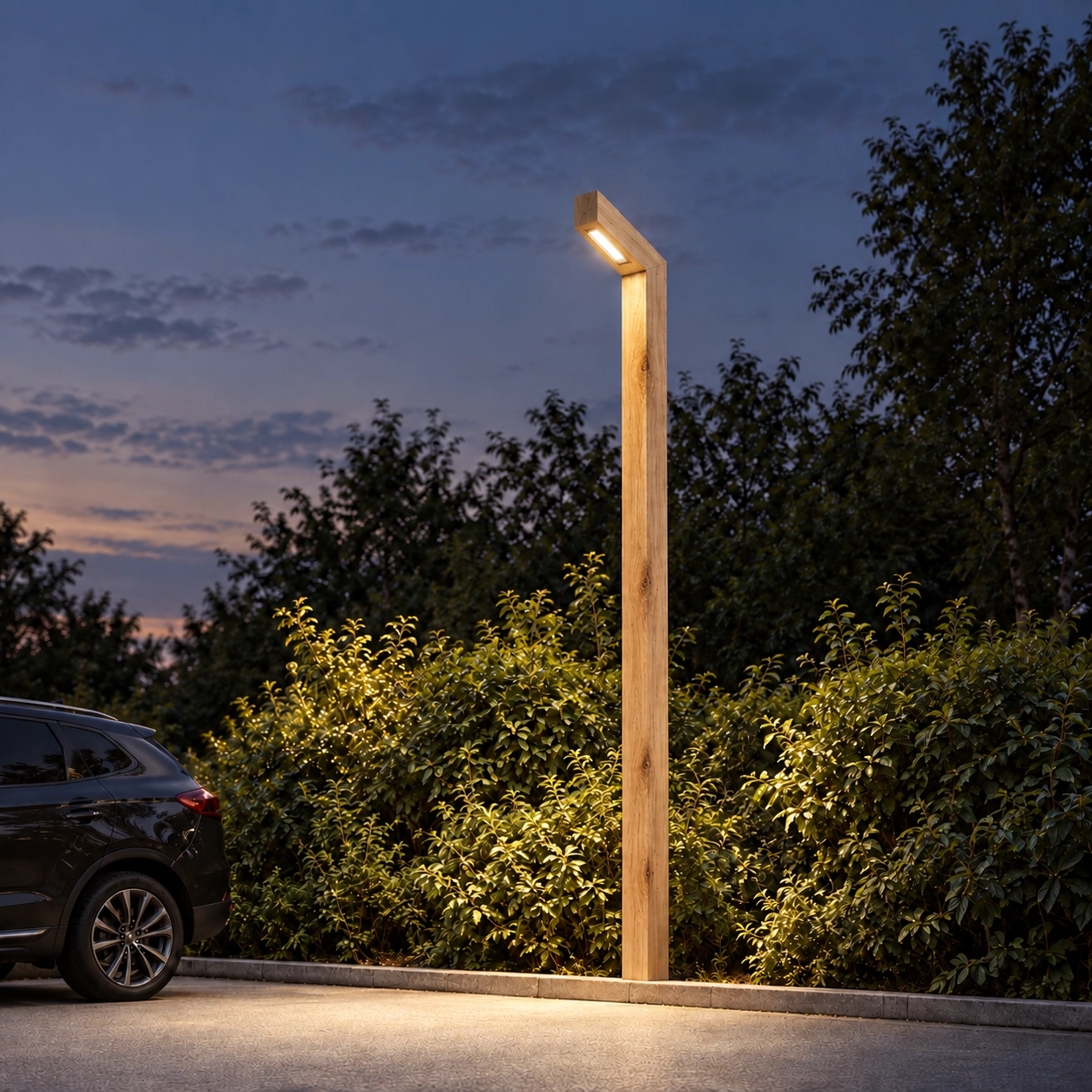 Wooden street lamp Stelle Chestnut - 3M - PH08 - 3000K