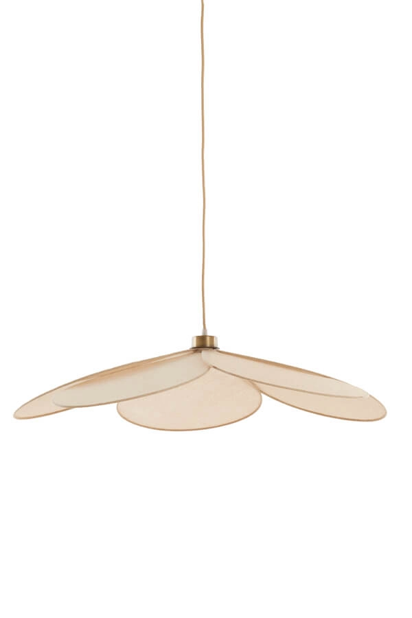Pendant lamp Fyano flower cream Ø 79cm Light & Living 8717807706692